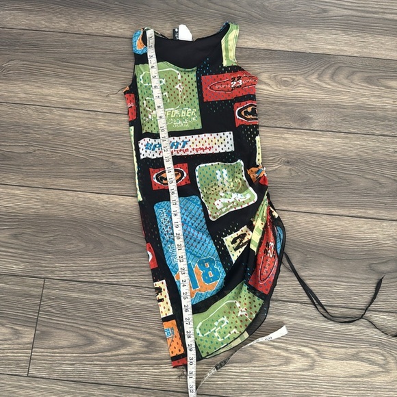 Un Deux Trois Multicolor Graphic mini Dress - Picture 6 of 8